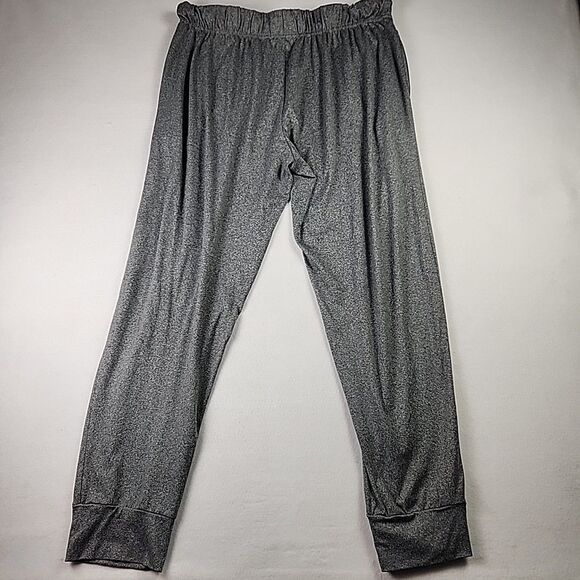 True Religion Mens Lounge Wear Jogger Pants Large Elastic Waistband Grey Pajama - Picture 8 of 12